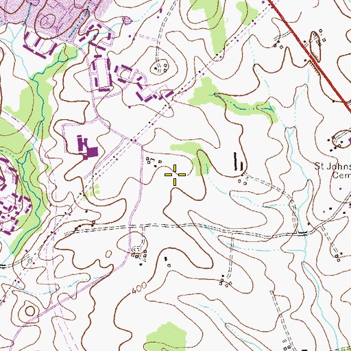 Topographic Map of Long Reach Park, MD