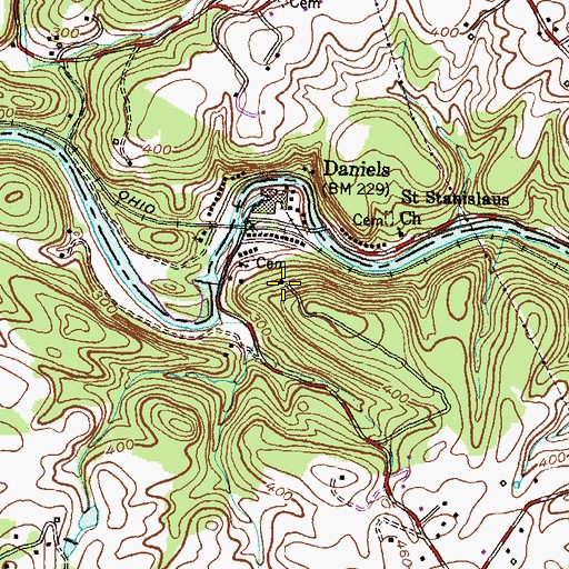 Topographic Map of Never-Ending Spring, MD