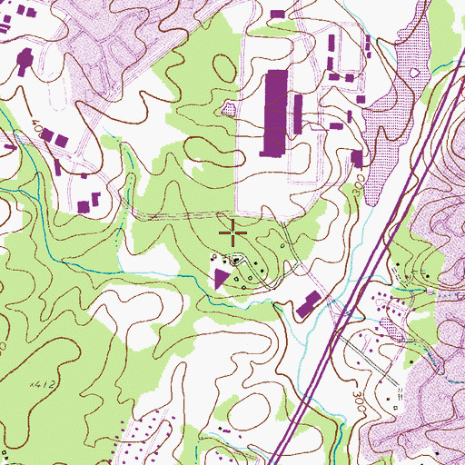 Topographic Map of Symphony Woods, MD
