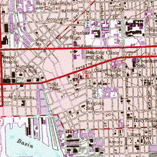 Topographic Map of McKims School (historical), MD