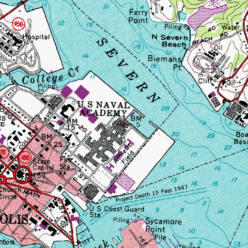 Topographic Map of Macdonough Hall, MD