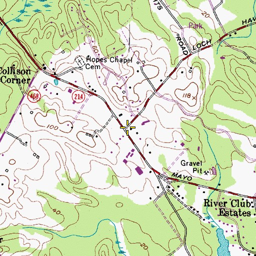 Topographic Map of Our Lady of Perpetual Help Catholic Church, MD