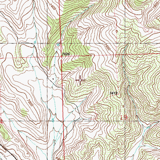 Topographic Map of Stone Ranch, CO