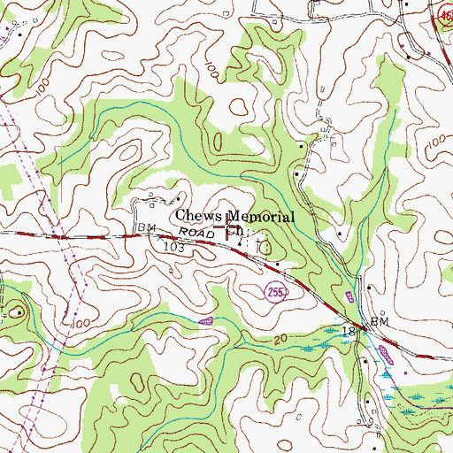 Topographic Map of Chapel Knoll, MD