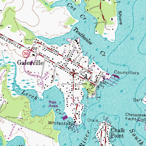 Topographic Map of Ebenezer Church (historical), MD