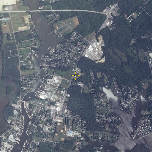 Aerial/Satellite Image of First Baptist Church, MD