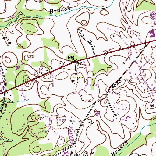 Topographic Map of Friends Choice, MD