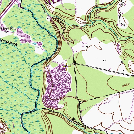 Topographic Map of Patuxent River Estates, MD