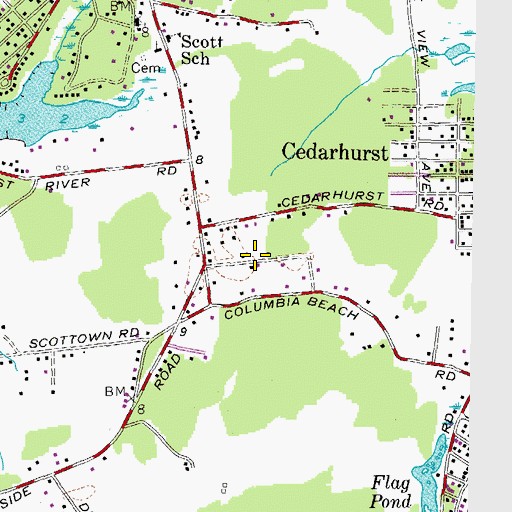 Topographic Map of Selassie Villa, MD