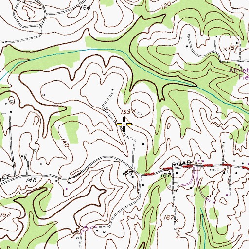 Topographic Map of Windsor Farm, MD