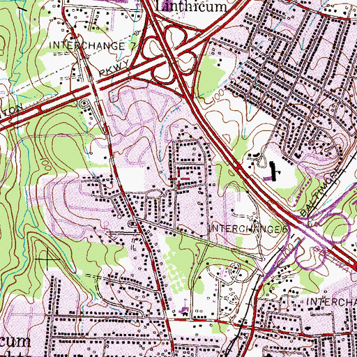 Topographic Map of Gapgalleon, MD