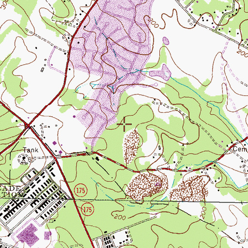 Topographic Map of Jessup-Provinces Park, MD
