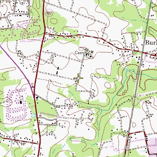 Topographic Map of Washington Crest Heights, MD