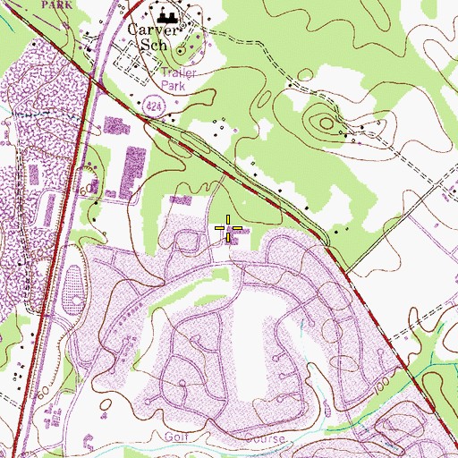 Topographic Map of Crofton Elementary School, MD