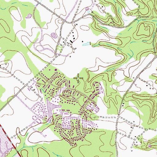 Topographic Map of Crofton Meadows Elementary School, MD