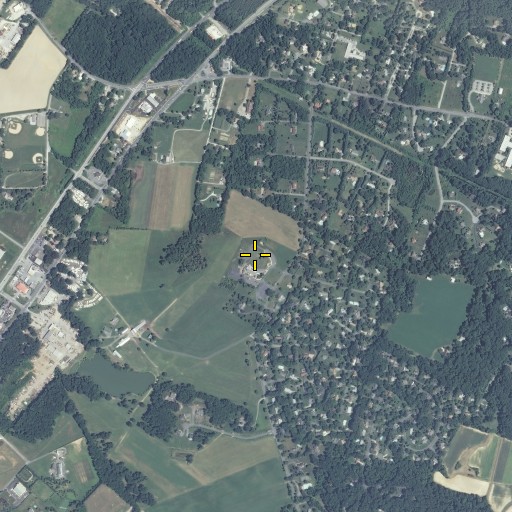Aerial/Satellite Image of Our Lady of the Field Cemetery, MD