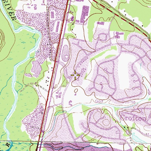 Topographic Map of Prince of Peace Presbyterian Church, MD
