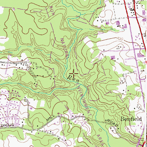 Topographic Map of Severn Run Natural Environment Area, MD