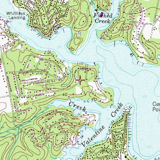 Topographic Map of Arden on the Severn, MD