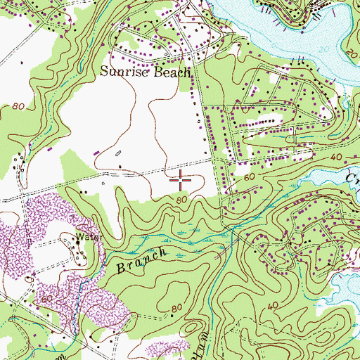 Topographic Map of Arden Park, MD