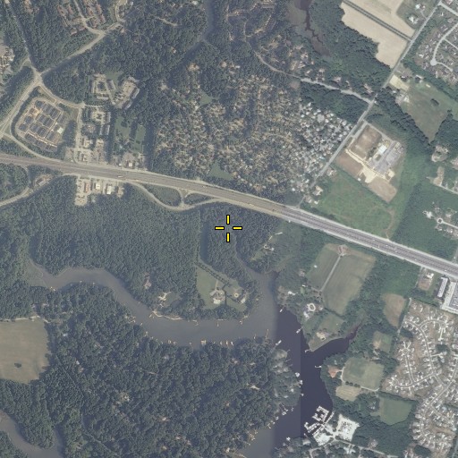 Aerial/Satellite Image of Bay Manor Nursing Home, MD