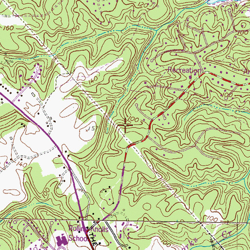 Topographic Map of Marabrooke, MD