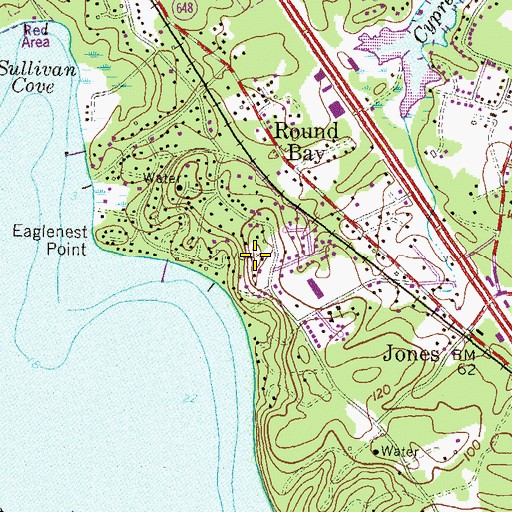 Topographic Map of Mount Misery, MD