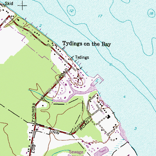 Topographic Map of Podickory Point, MD