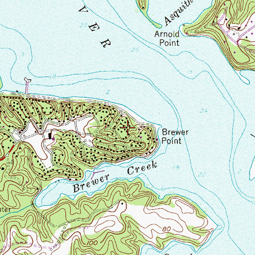 Topographic Map of Robin Hood Hill, MD