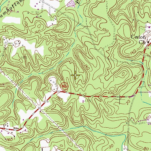Topographic Map of Severn Landing, MD