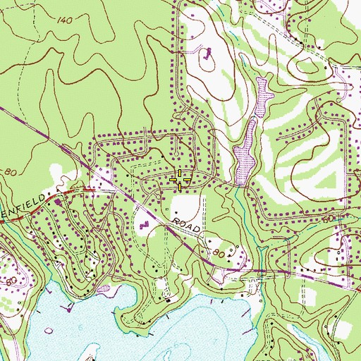 Topographic Map of Stewarts Purchase, MD