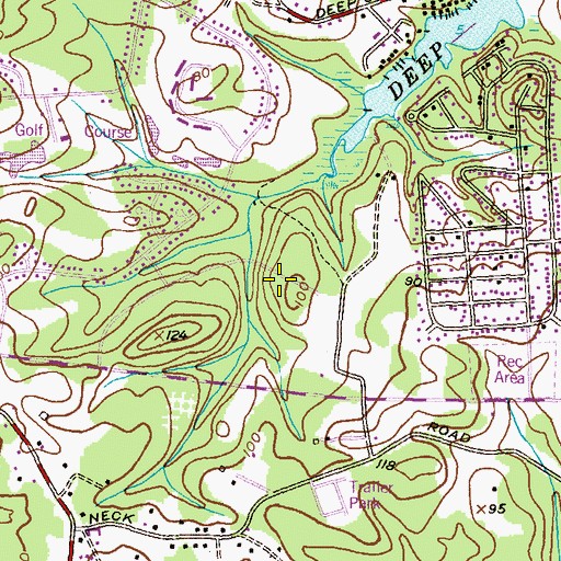 Topographic Map of Dorado Hills, MD