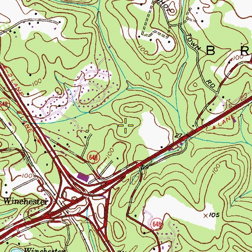 Topographic Map of Sturbridge, MD