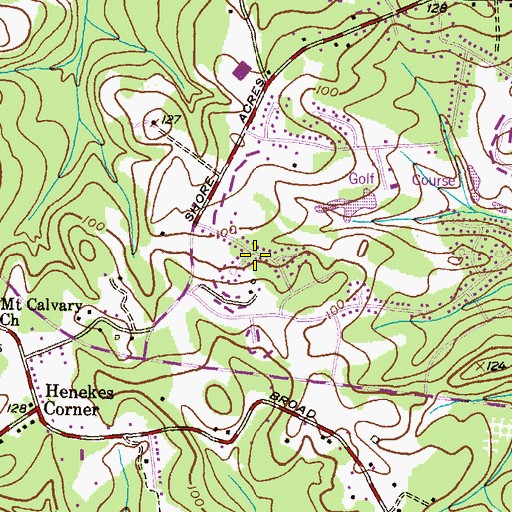 Topographic Map of Tanglewood, MD