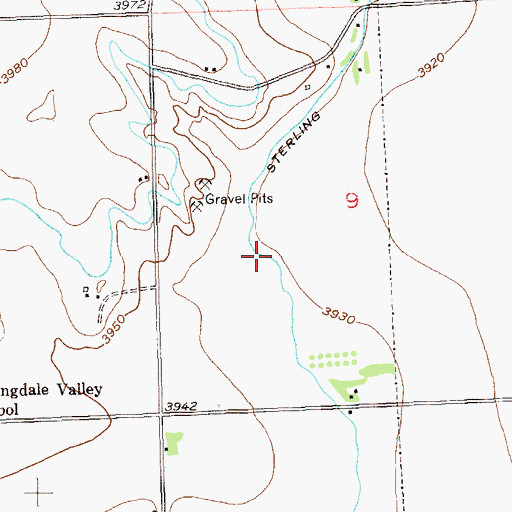 Topographic Map of Sterling Lateral Number 1, CO