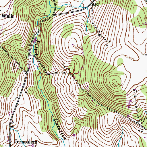 Topographic Map of Alpine View, MD