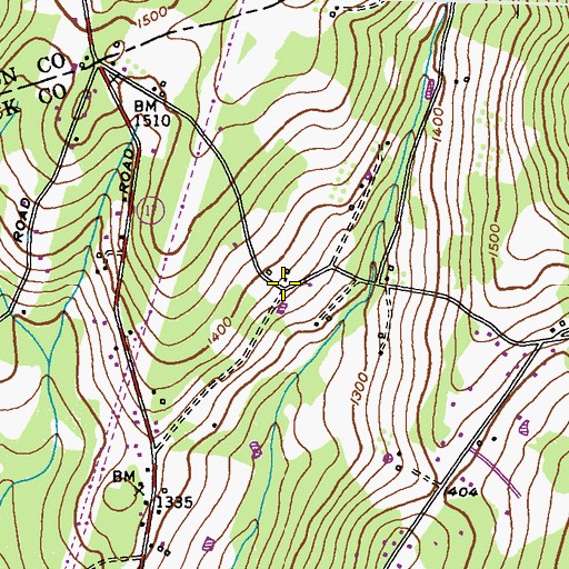 Topographic Map of Sensenbaugh School (historical), MD