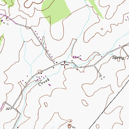 Topographic Map of Chestnut Hill Branch, MD