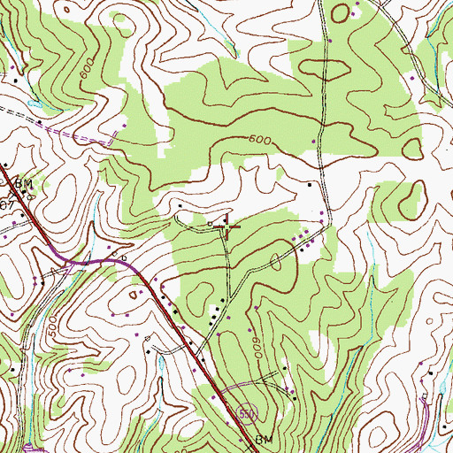 Topographic Map of Hoffman, MD