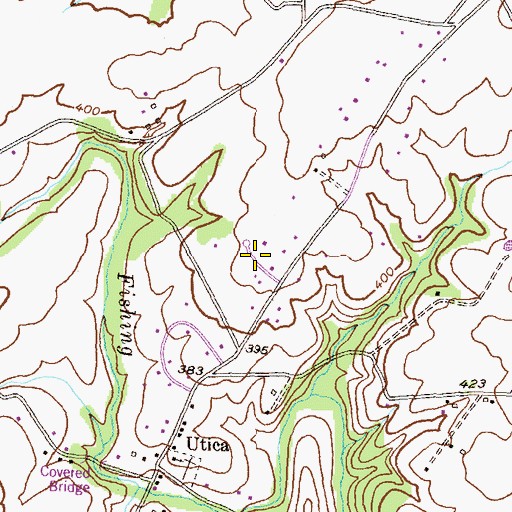 Topographic Map of Mills Manor, MD