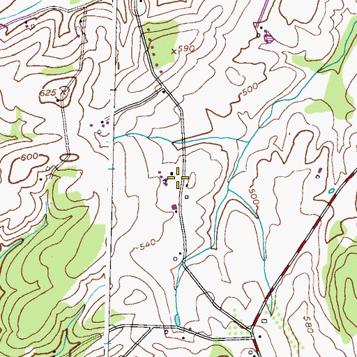 Topographic Map of Stone Manor, MD