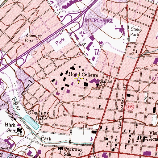 Topographic Map of Coffman Chapel, MD