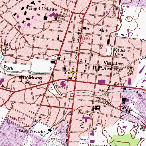 Topographic Map of Evangelical Reformed United Church of Christ, MD
