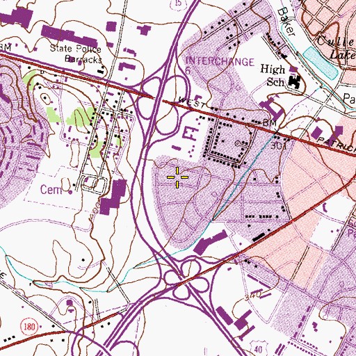 Topographic Map of The Church of Jesus Christ of Latter Day Saints, MD