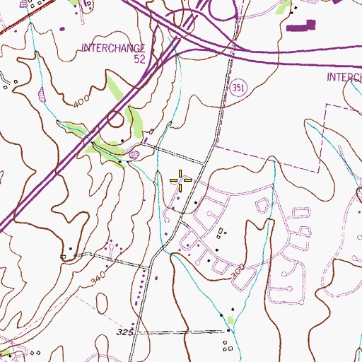Topographic Map of Hannover, MD