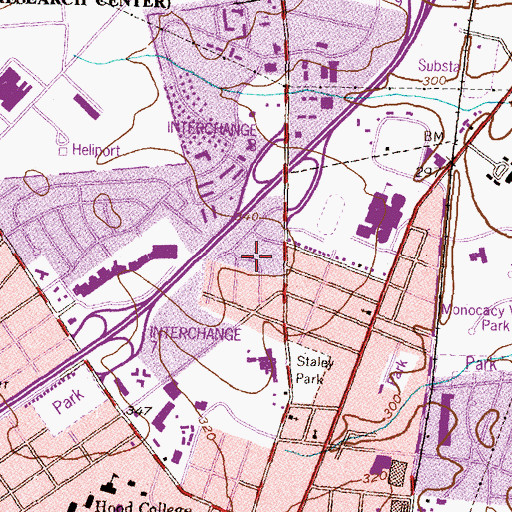 Topographic Map of Spring Valley, MD