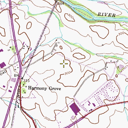 Topographic Map of Tuscarora Knolls, MD