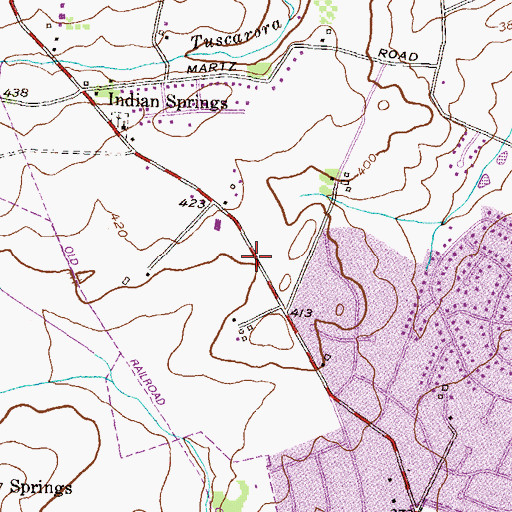 Topographic Map of Christophers Crossing, MD