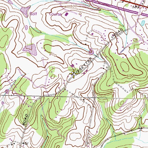 Topographic Map of Martin, MD