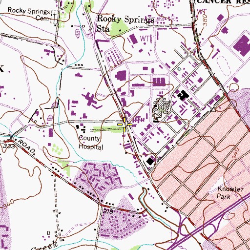 Topographic Map of Montevue Station (historical), MD